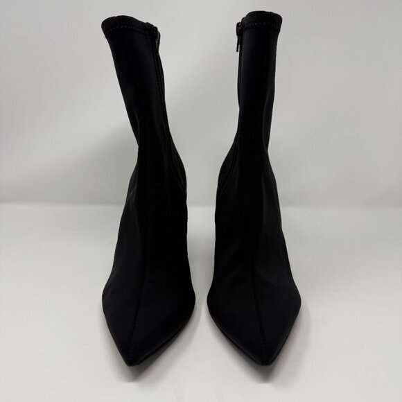 Jeffrey Campbell Siren Bootie Women's 10 Black Neoprene Pointed Toe Heels NWOB - Picture 4 of 16